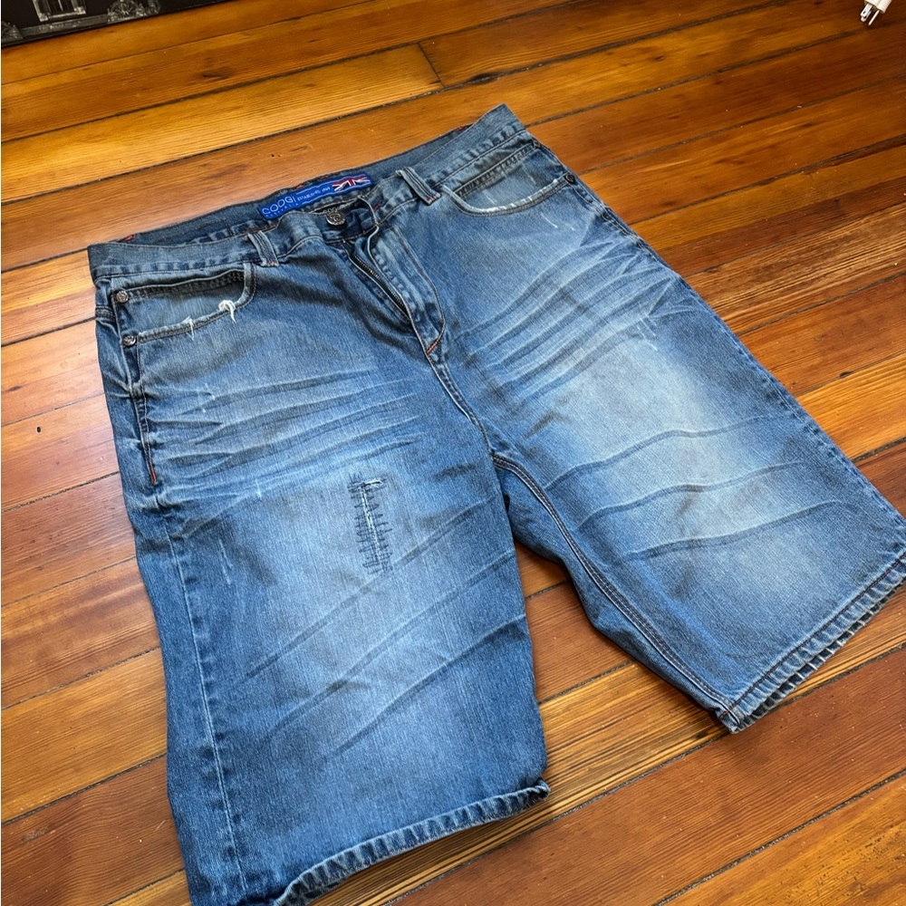 Y2K Men's Blue Denim Shorts